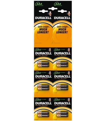 Duracell LR03 MN2400 1х2 шт (отрывные 2х6) Батарейки