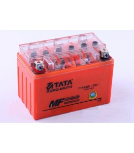 Аккумулятор 9Аh-YTX9-BS OUTDO (гелевый, оранж. С ИНДИКАТОРОМ) 150*85*105mm
