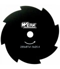 Нож для мотокосы WERK 255х25.4х1.6 мм