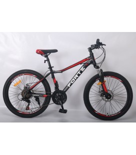 Велосипед Forte Warrior МТВ колеса 24"/рама 13" (черно-красный)